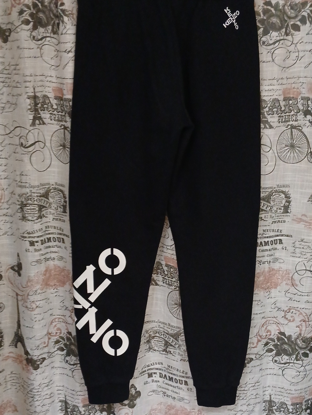 Kenzo  Black Sweat Joggers with White Logo